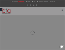 Tablet Screenshot of bta-weiterbildung.de
